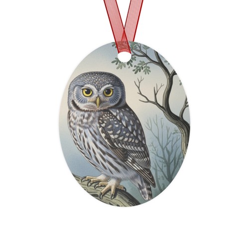 Elf owl metal ornament - owl,